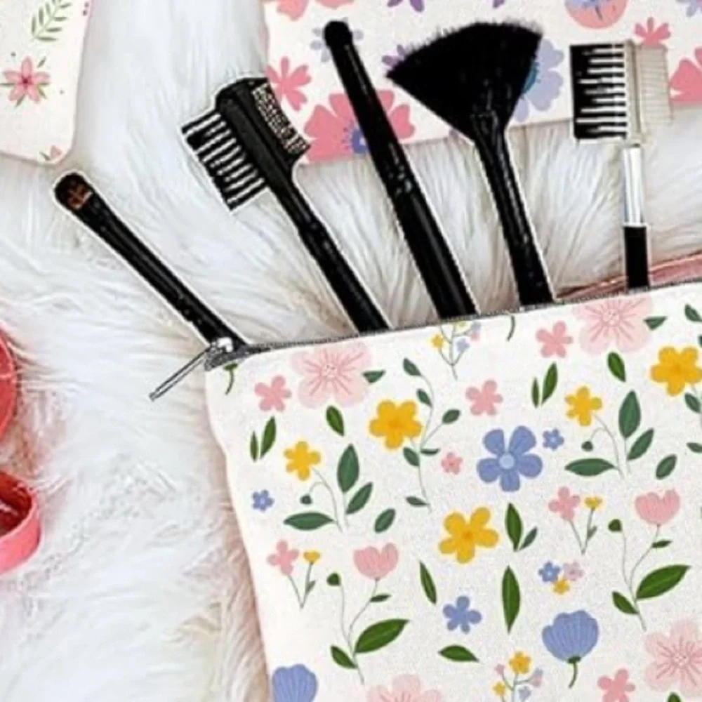 Floral Print Canvas Bag
